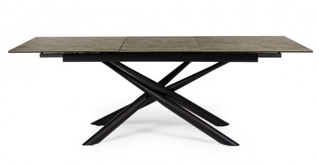 Mesa extensible Seyfert con tapa de cerámica 160-220x90 cm