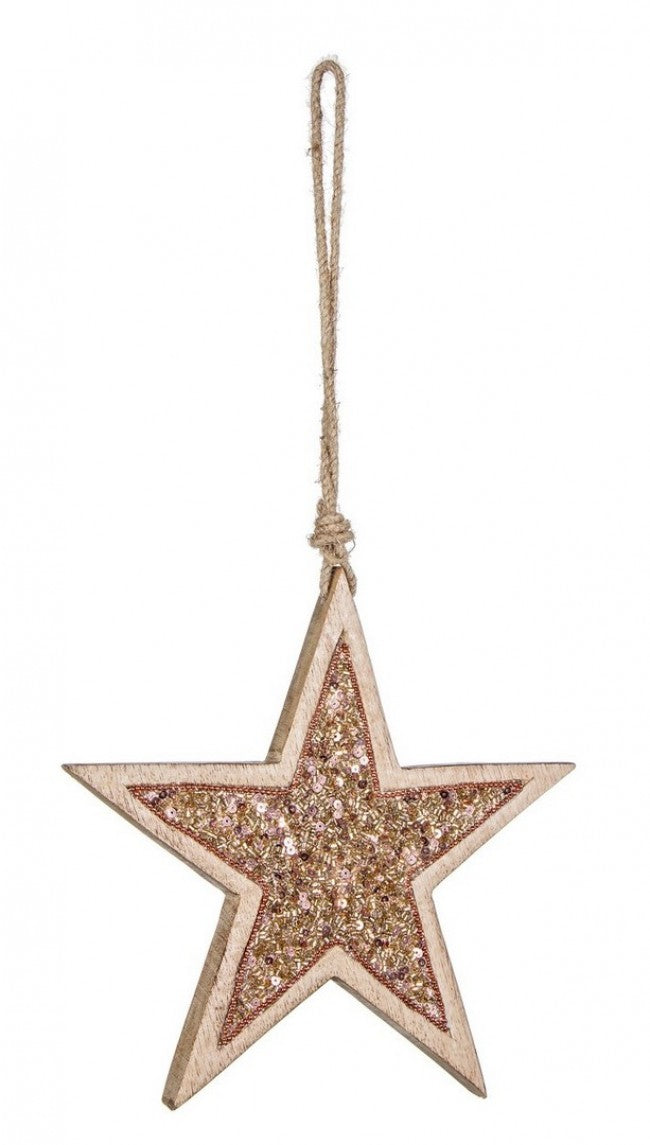 4x colgante Fraser Star Copper L