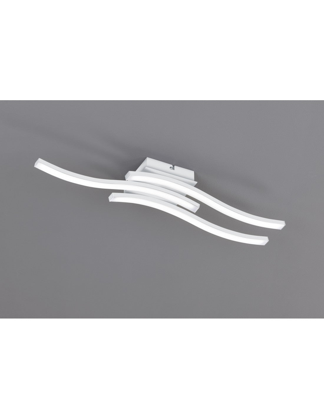 Plafón moderno 3 Varillas LED Onduladas 4000k Ruta Blanco Trio Lighting