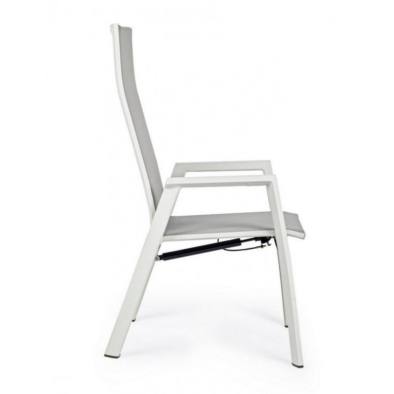 Silla de jardín reclinable Steven Lunar c-br 59x72x112h cm