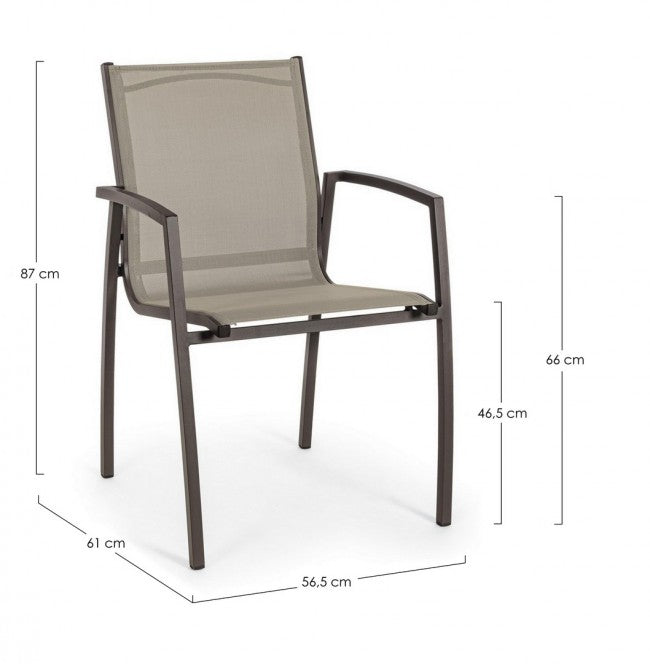 6x Silla C-Br Hilla Café Yk14