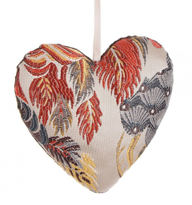 12x Colgante de corazón de Dafne multicolor verde