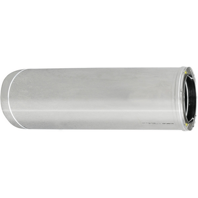 Tubo de acero inoxidable 316L de doble pared - Longitud 1m - Diámetro interior 130mm - Diámetro exterior 180mm