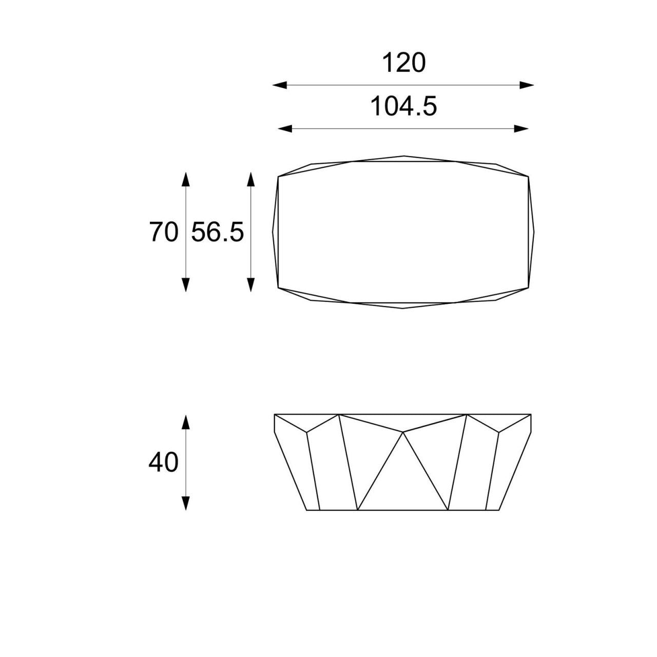 Mesa de centro moderna de piedra fósil gris 120 x 70 xh 40 cm