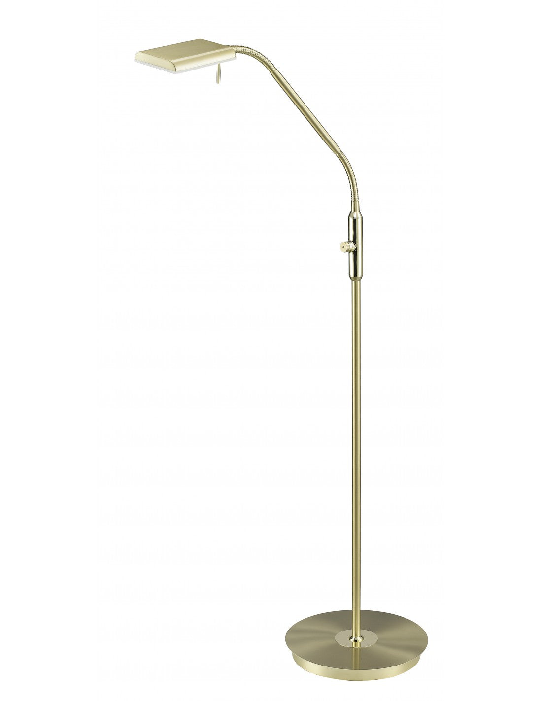 Lámpara de pie de estudio Led flexible Bergamo Brass Trio Lighting