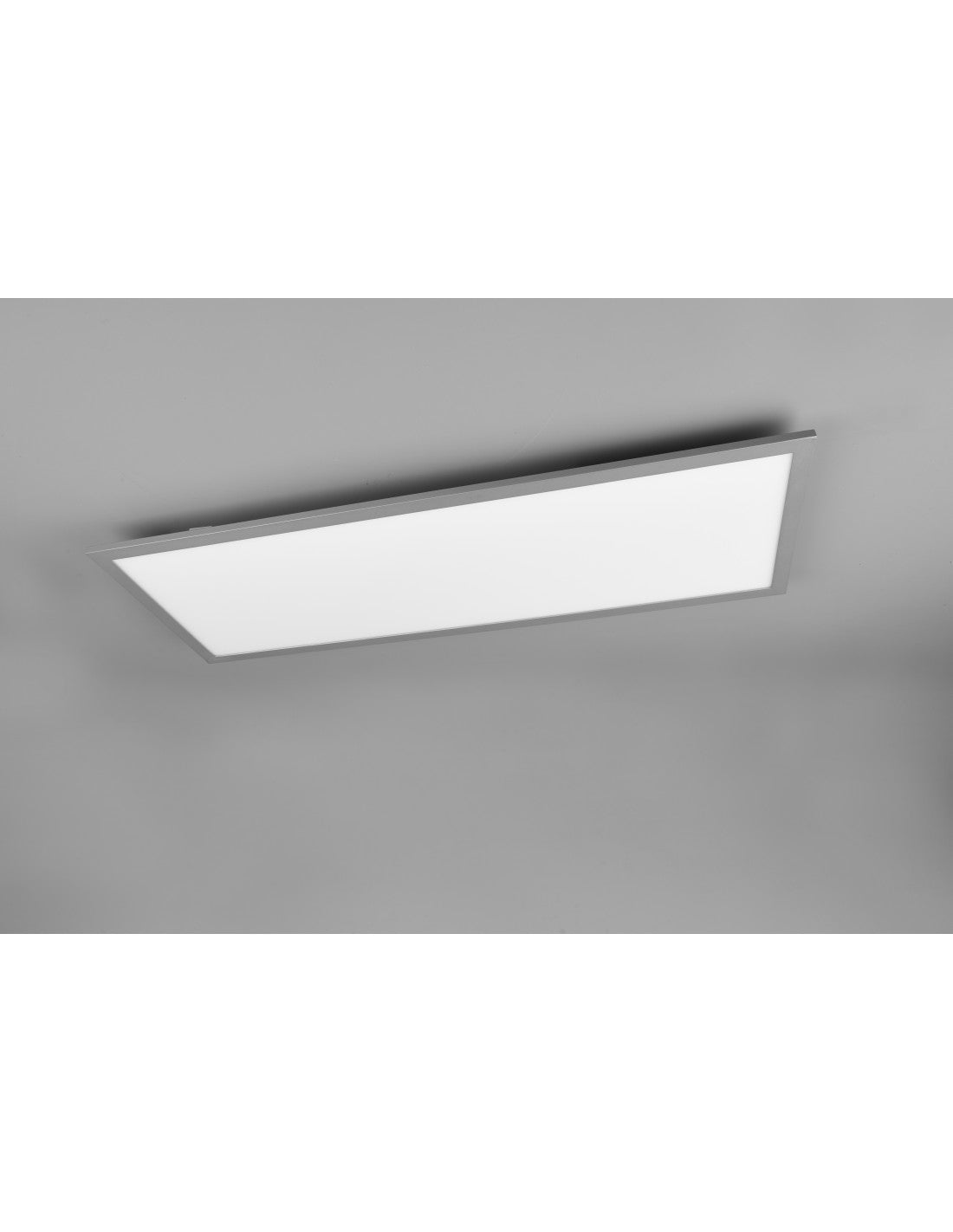 Lámpara de techo LED rectangular con función de luz nocturna, gama Aluminium Trio Lighting