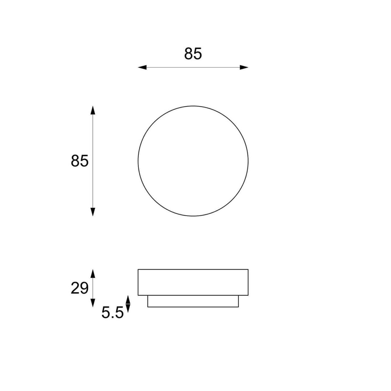 Mesa de centro moderna de piedra gris 85 x 85 xh 28 cm