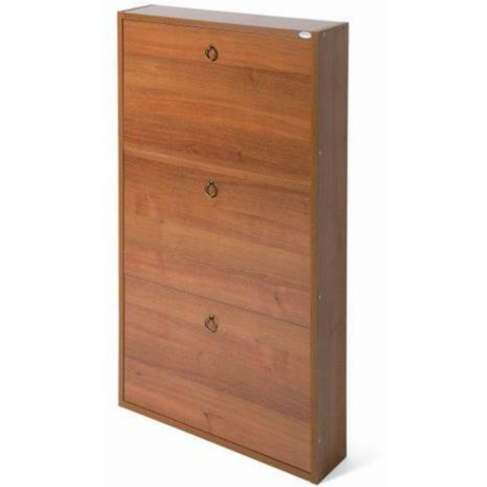 Zapatero Serena de 3 puertas en nogal antiguo