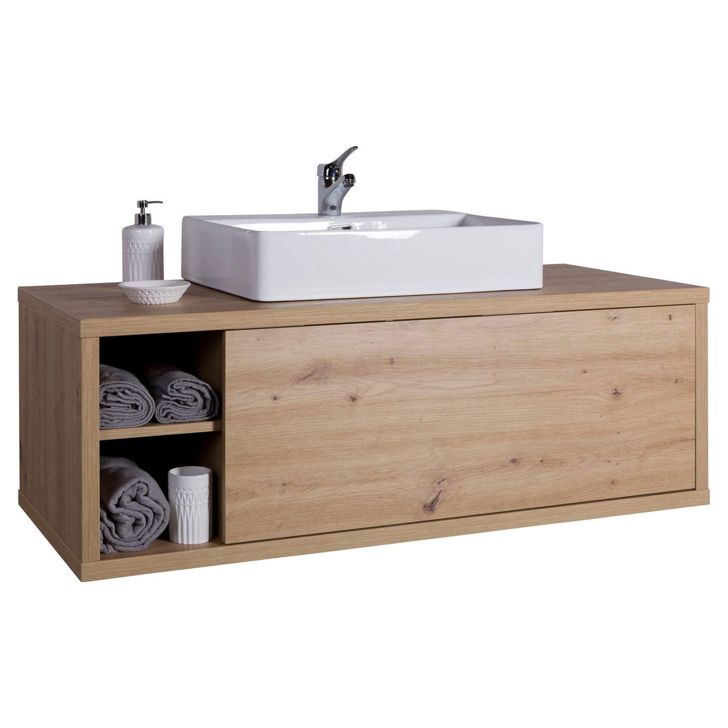 Base Lavabo con Lavandino - 123x42x51 cm