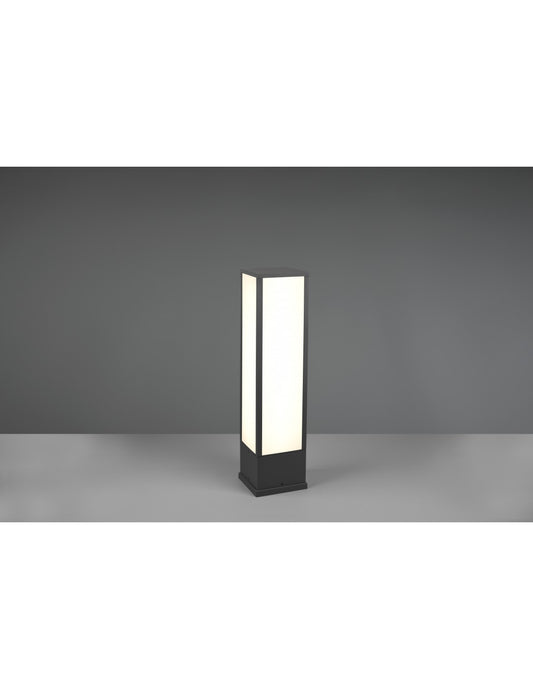 Bolardo rectangular de exterior Fuerte Antracita IP54 Trio Lighting