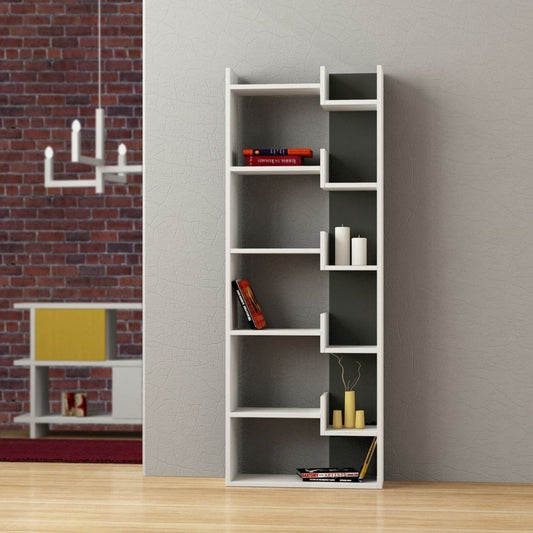 Librería oppa blanco antracita