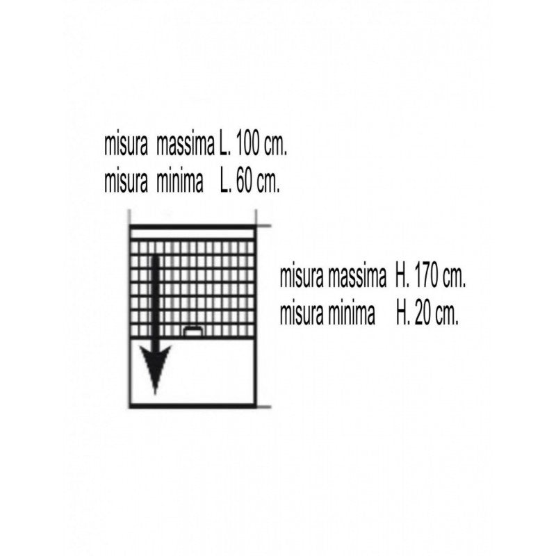 Mosquitera vertical color marfil 100 cm x 170 h