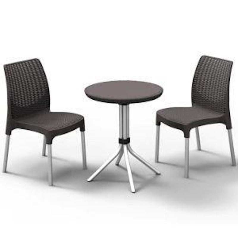 Keter Conjunto Bistro Chelsea Grafito
