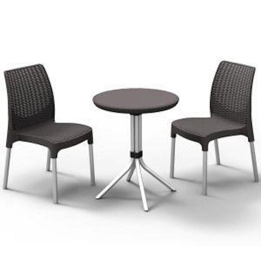 Keter Conjunto Bistro Chelsea Grafito