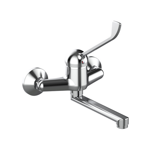Mezclador monomando de pared con palanca clínica - Ten Line, cromo