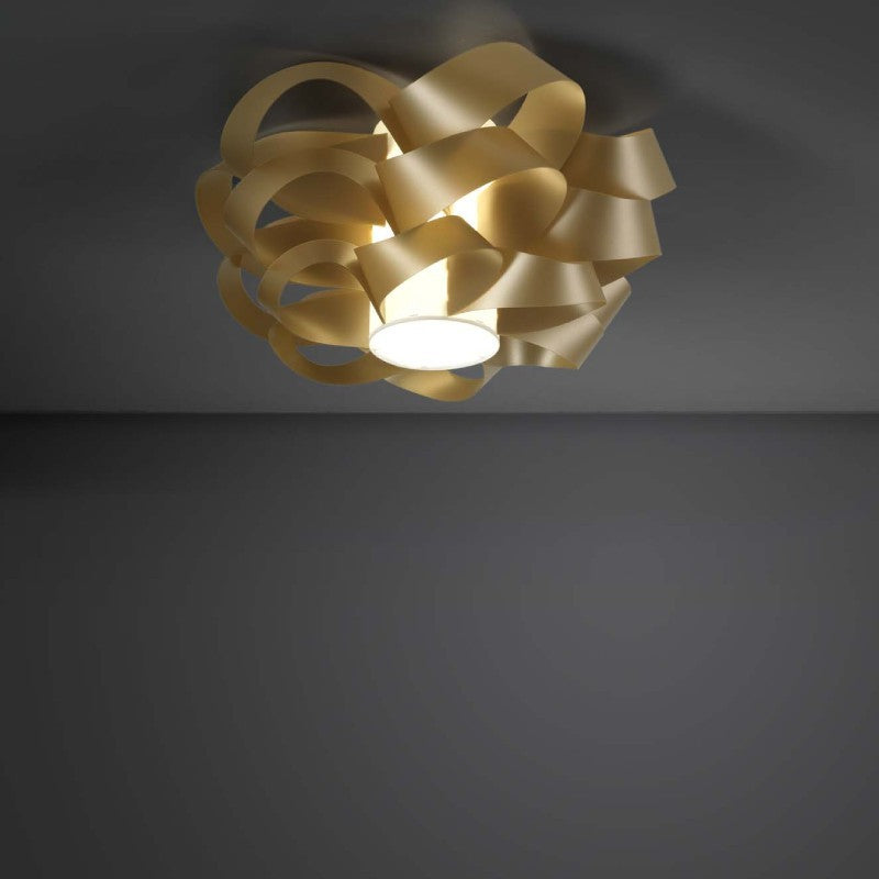 One light CLOUD Plafón dorado diámetro 60x h28 cm