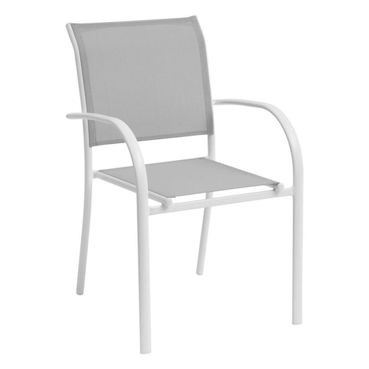 Silla Piazza Gris/Blanco