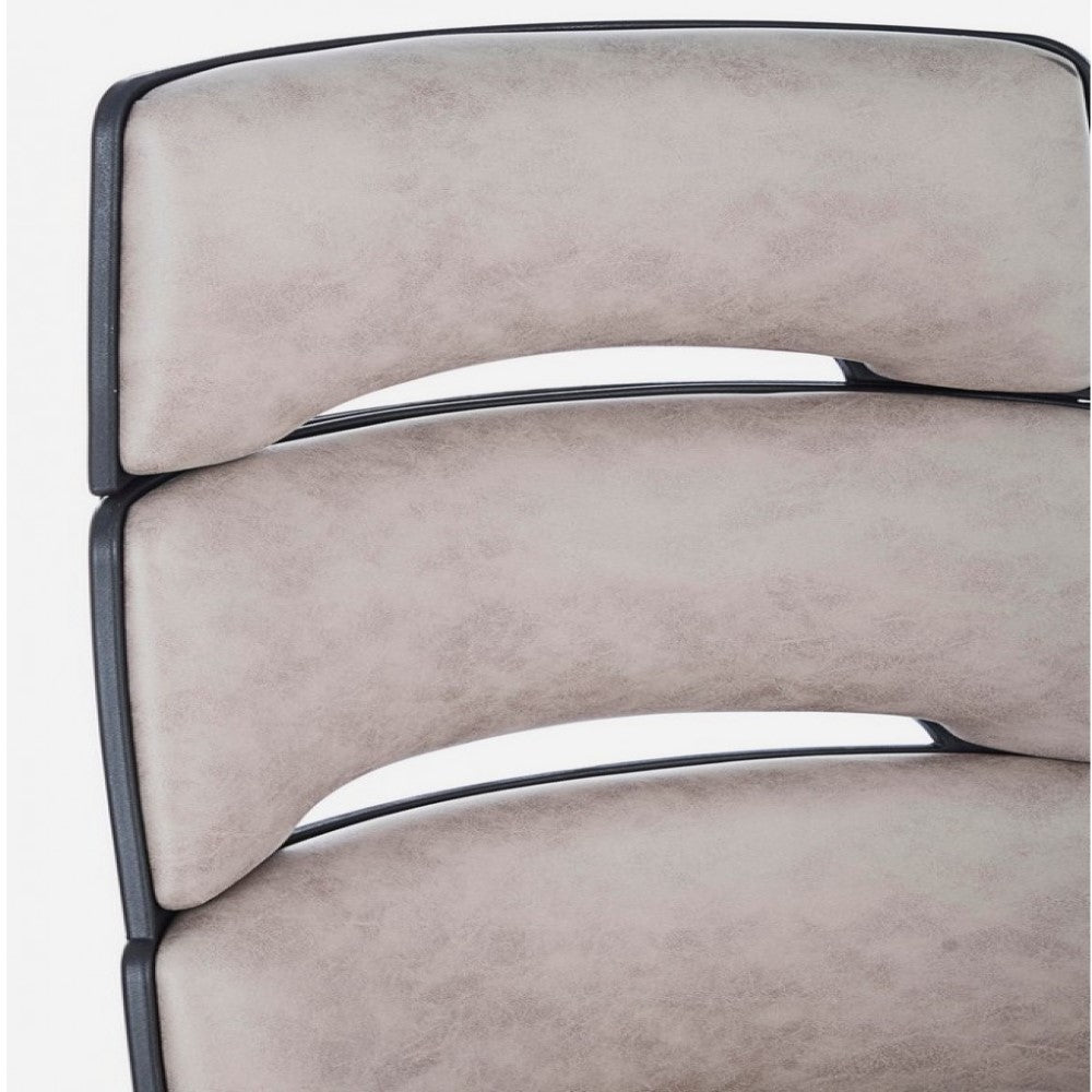 Sillón de oficina ejecutivo Bart en tela gris