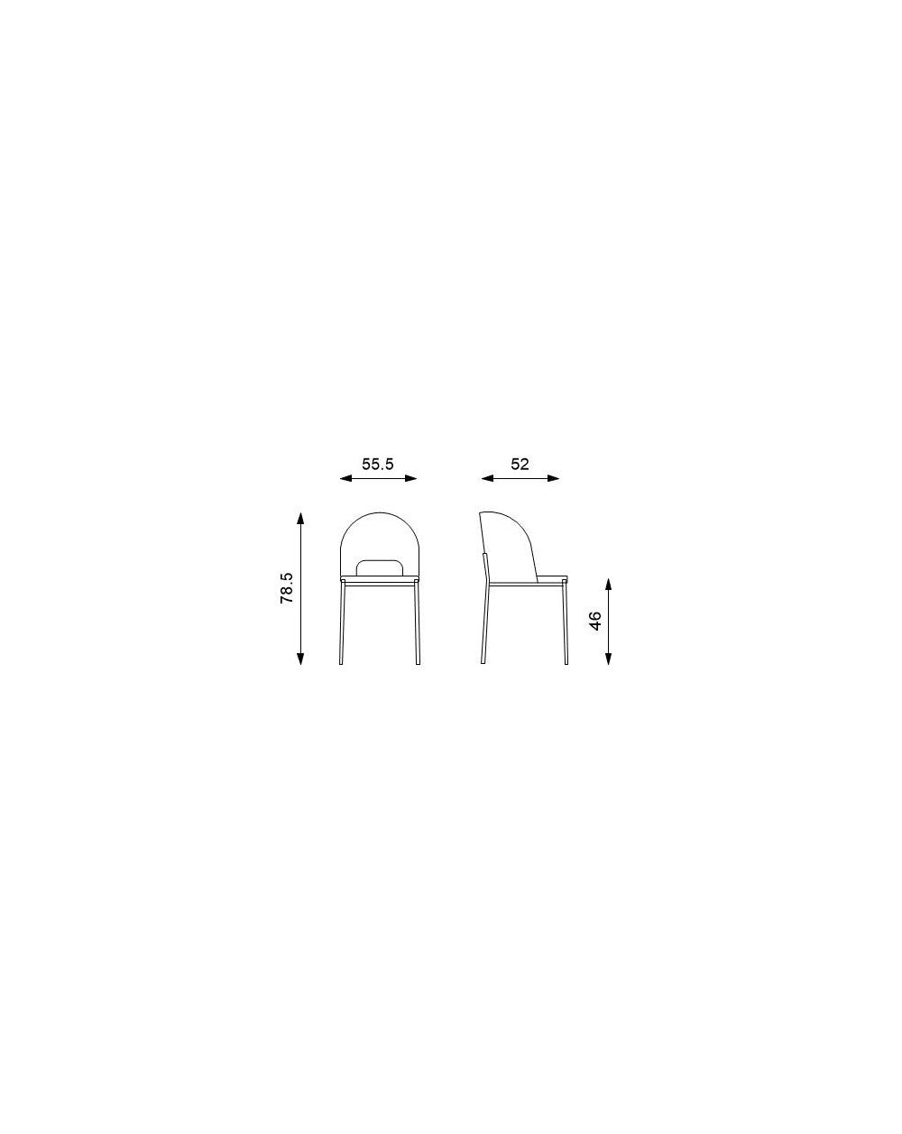 2x Silla de tela - Greta