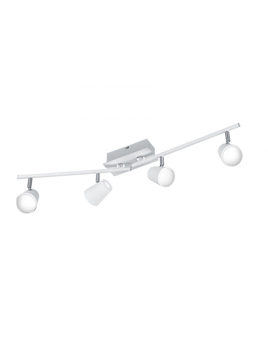 Lámpara de techo Arms con 4 Focos Orientables Narcos White Trio Lighting