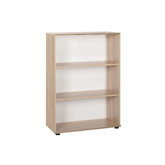 Librería de oficina con 3 estantes, color Sonoma, 72x34xh.109 cm