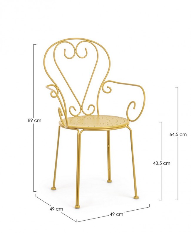 4x Silla C-Br Etienne Ocre -