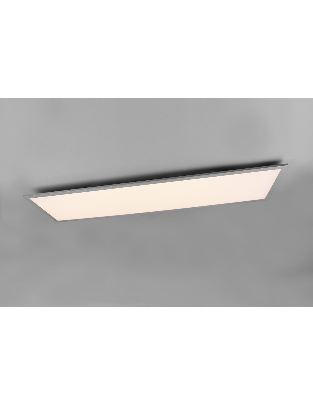 Lámpara de techo con apliques rectangulares modernos, atenuador LED, iluminación en trío de aluminio Alpha de 34w