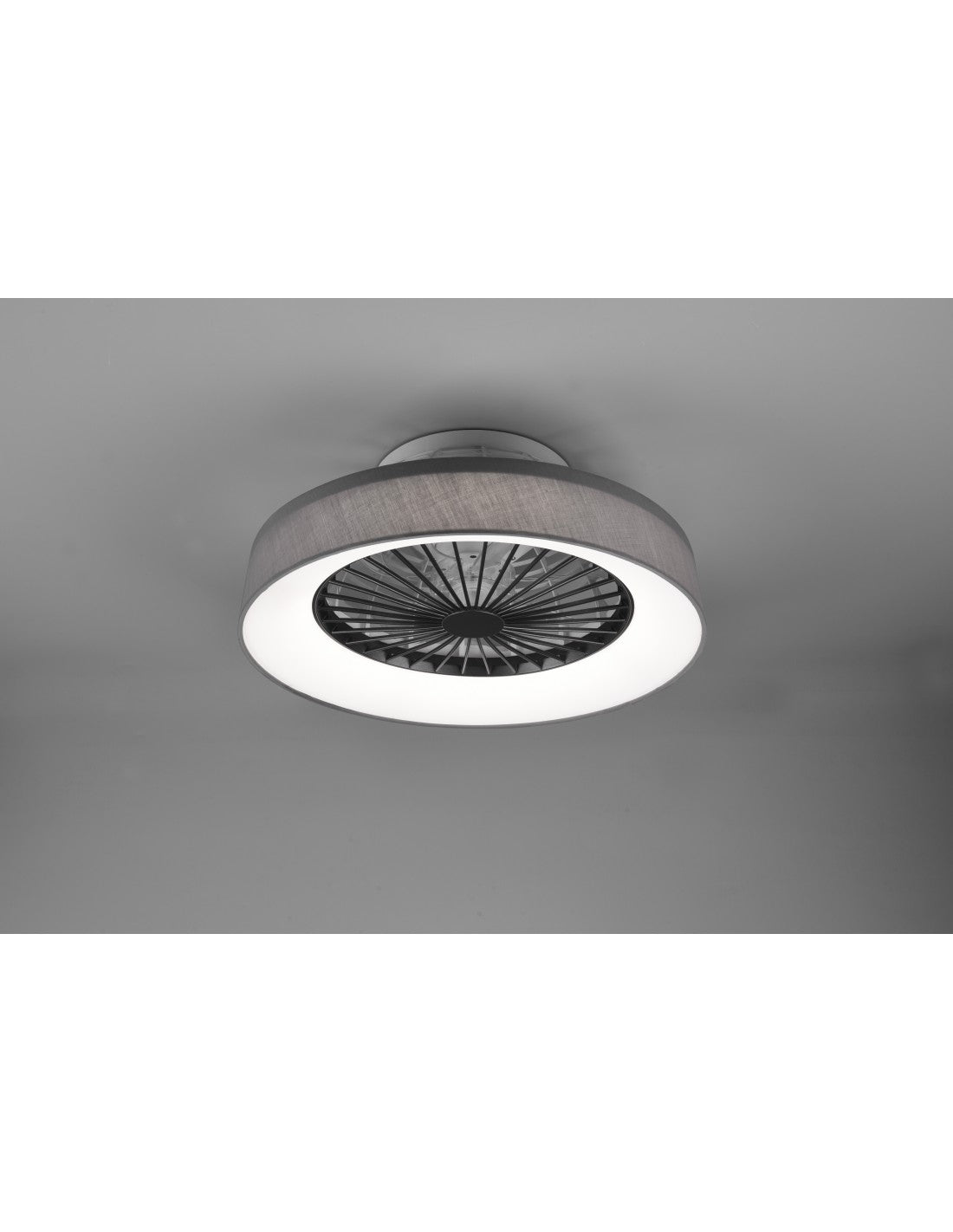 Luz de ventilador moderna LED 30w regulable Farsund Grey Trio Lighting