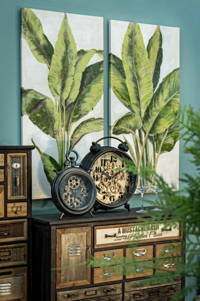 2x Reloj de mesa Engrenage D28