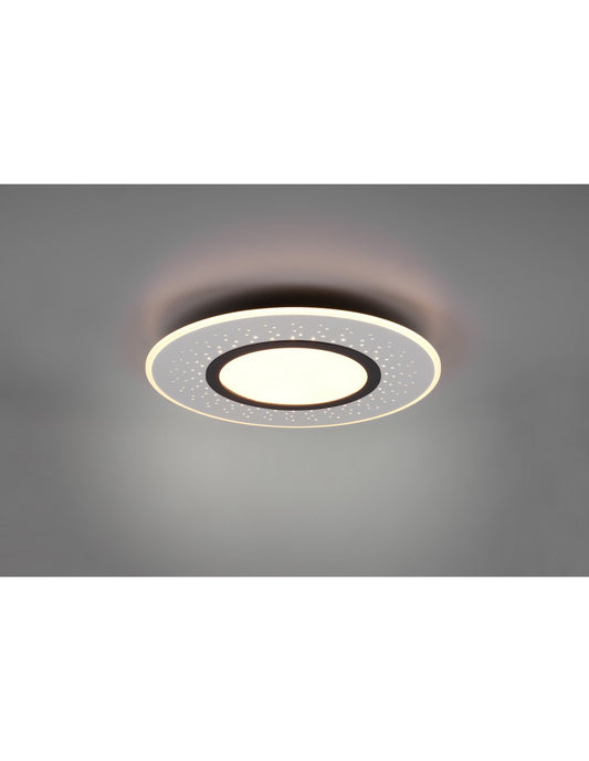 Lámpara De Techo Moderna Verus Níquel Led Atenuador 44w Trio Lighting