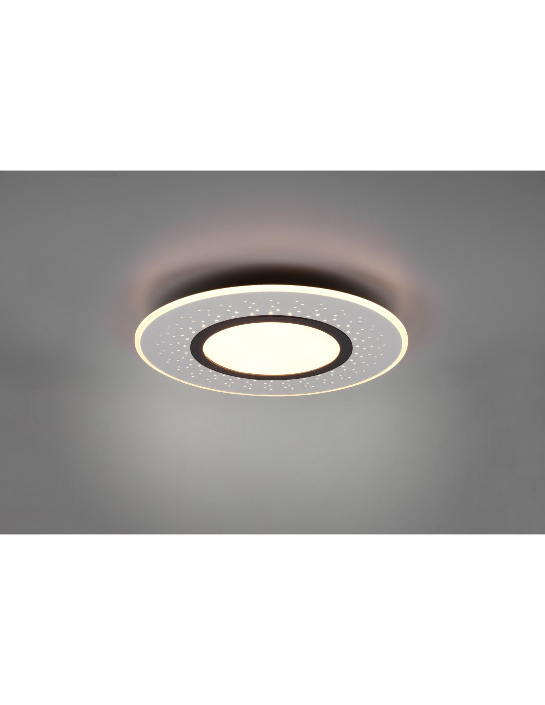 Lámpara De Techo Moderna Verus Níquel Led Atenuador 44w Trio Lighting