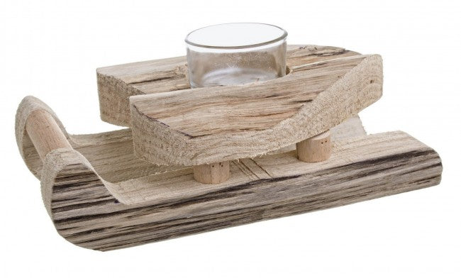 6x Portavelas Dobbiaco Corazón Natural