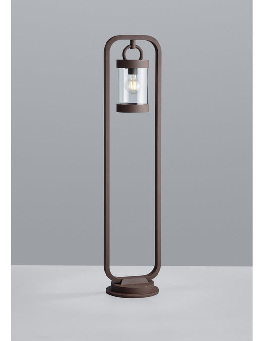 Poste de exterior Sambesi Rust H100 cm Sensor crepuscular IP44 Trio Lighting