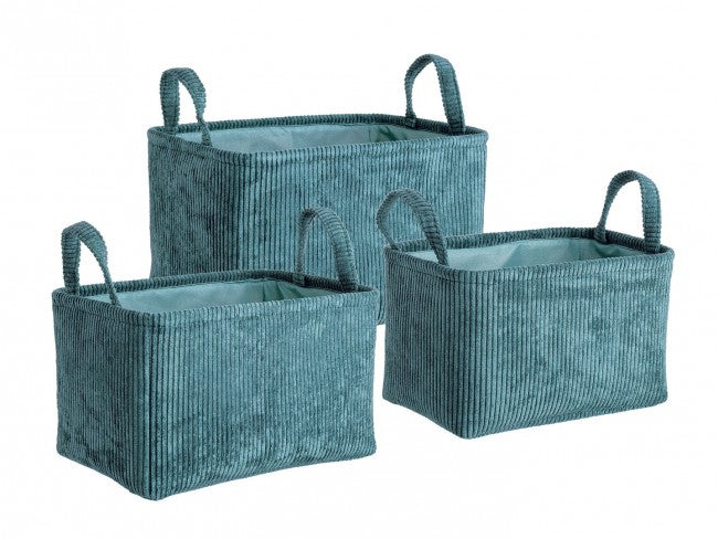 4x Set3 Cesta 2M Shirley Rett Verde azulado