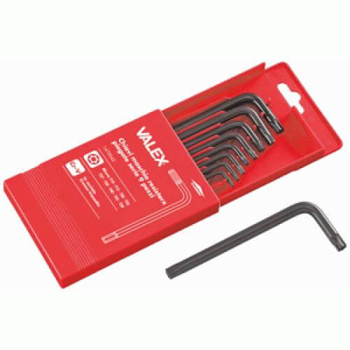 Resistorx Llaves Torx Macho Serie 9 Piezas Crv Con Estuche
