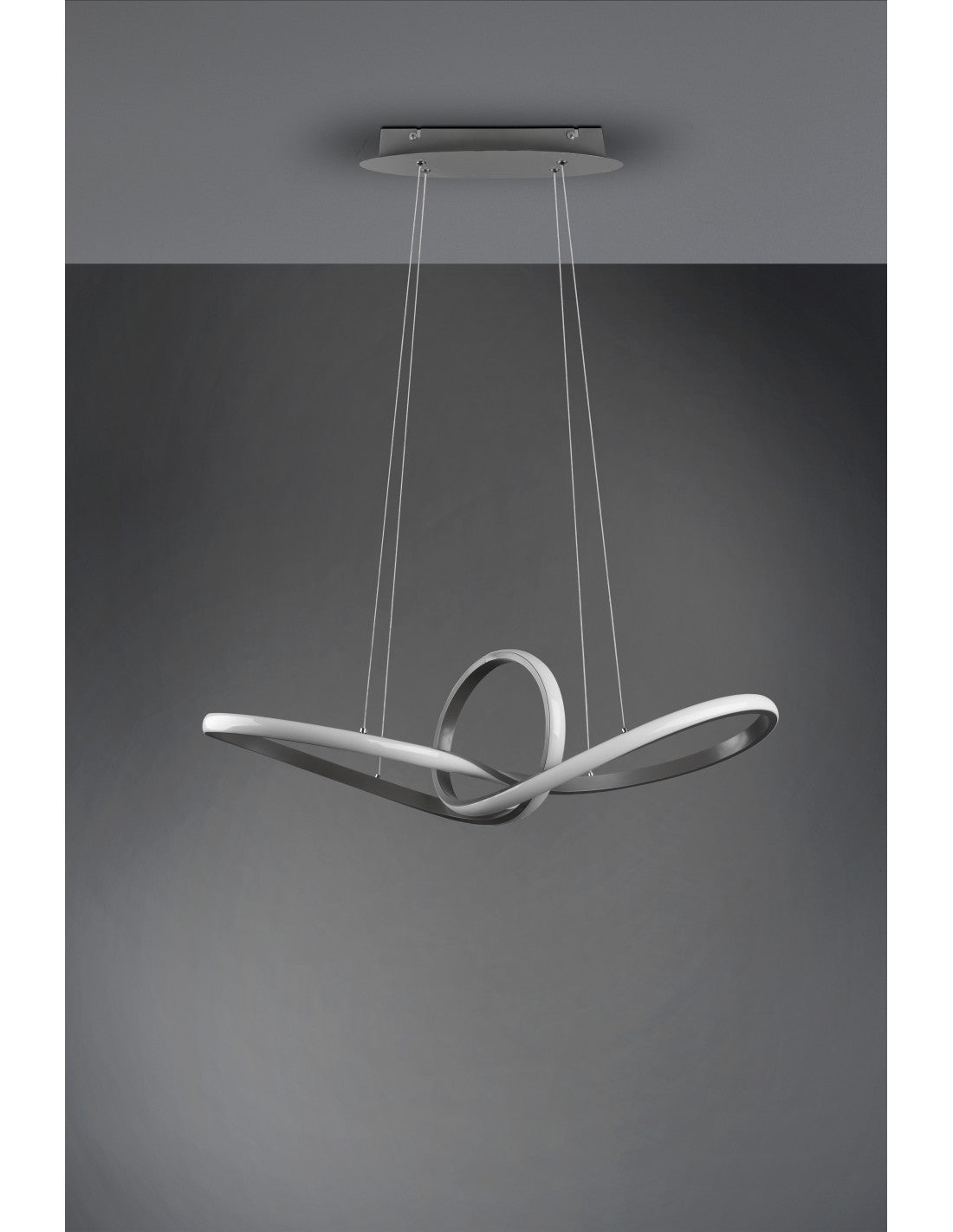 Sansa Colgante Led 28w Regulable Níquel L80 cm Trio Lighting