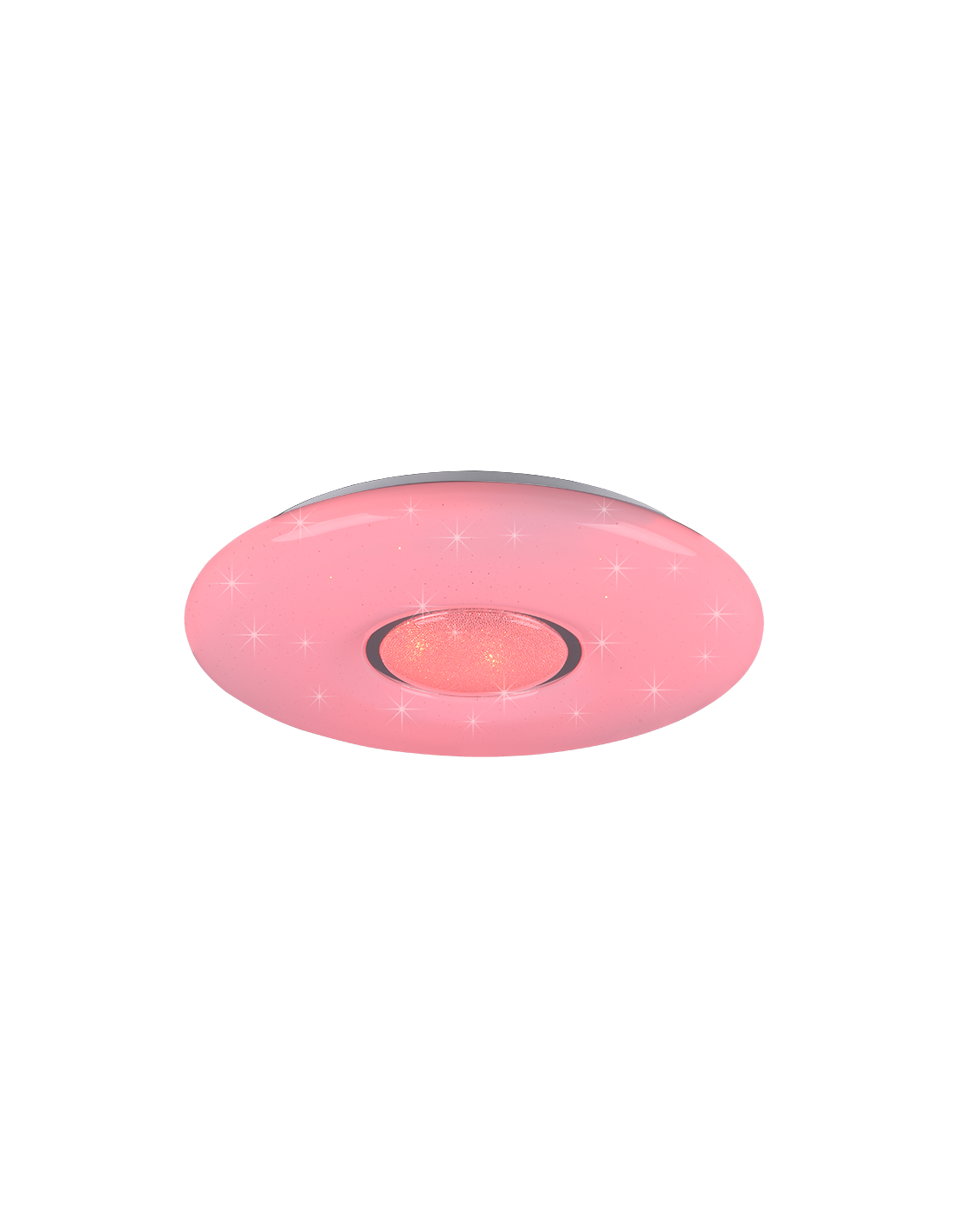 Lámpara de techo LED moderna con atenuador RGB Lia efecto cielo estrellado iluminación en trío
