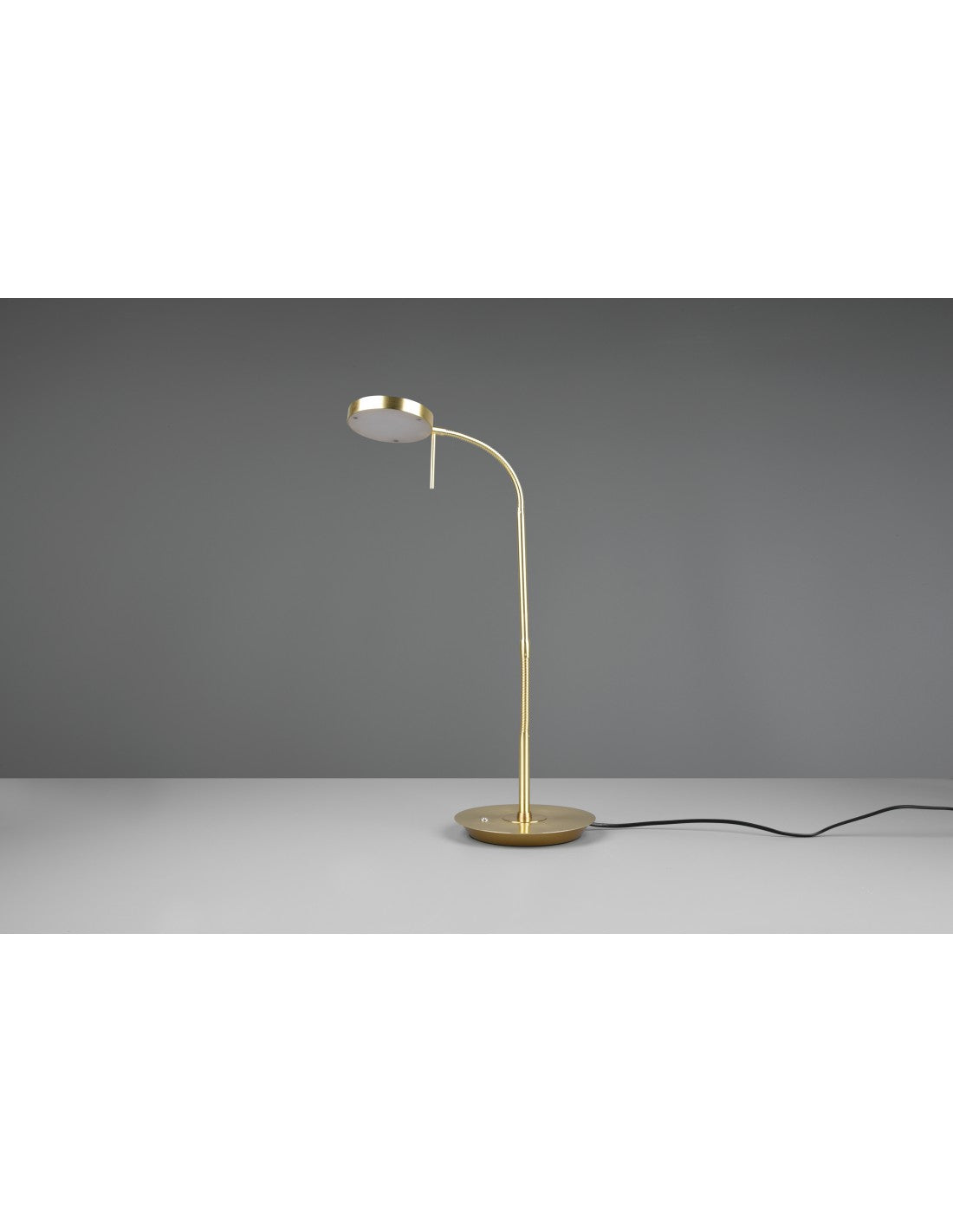 Lámpara de escritorio flexible Monza LED Touch Dimmer Brass Trio Lighting