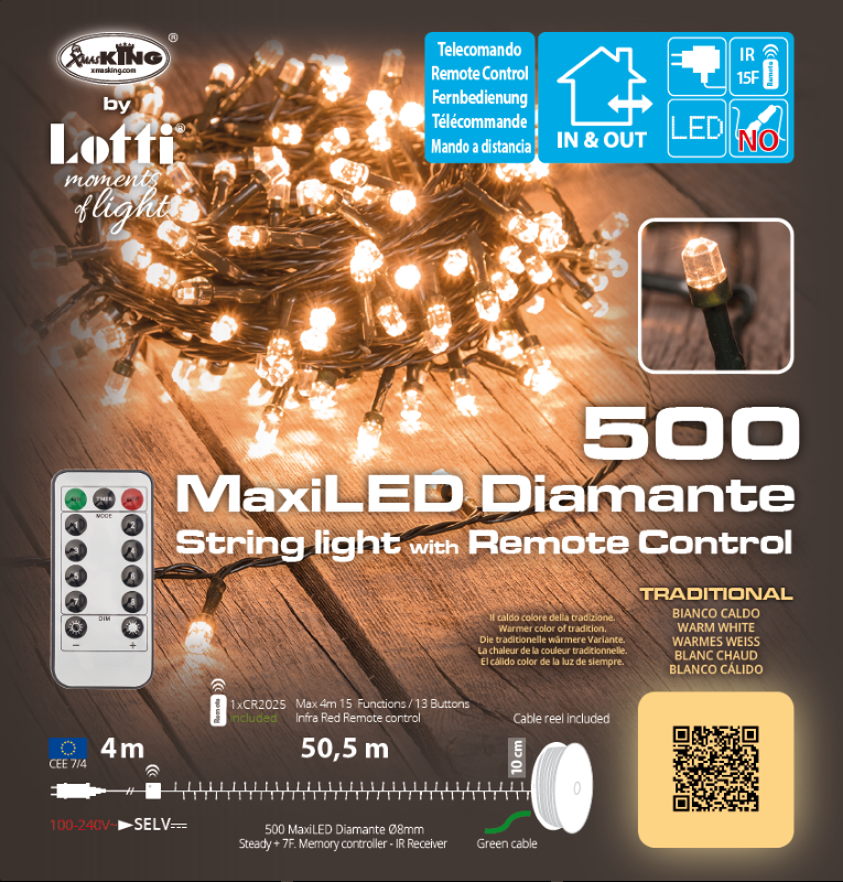 Cadena 500 Maxi LED Diamond TRADICIONAL 50,5m