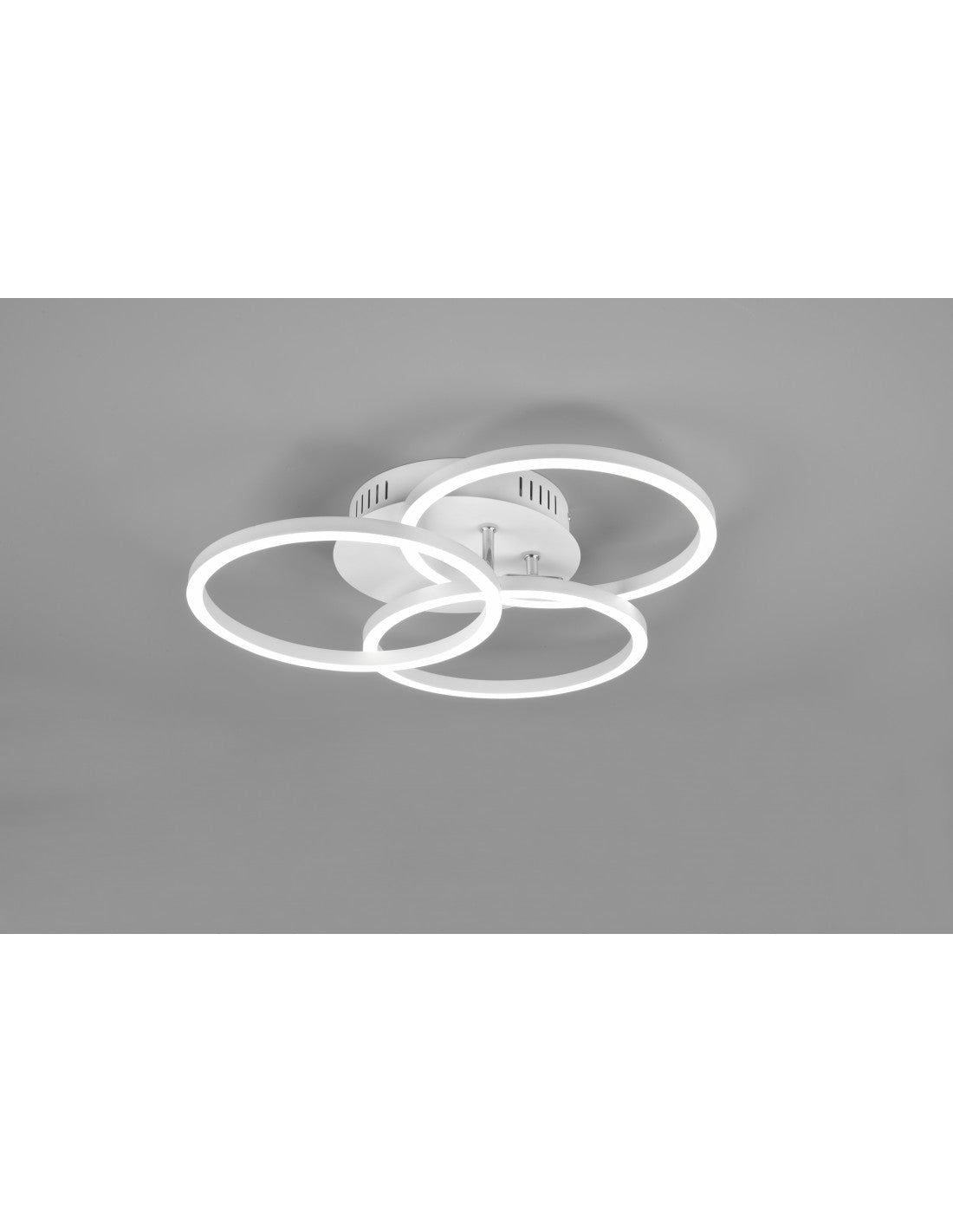 Luz de techo 3 círculos ajustables LED Dimmer Circle White Trio Lighting
