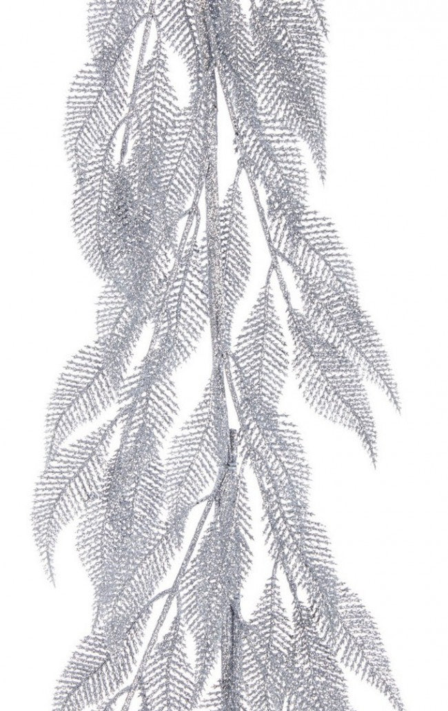 4x Guirnalda Peggy Plata Al. 180 cm