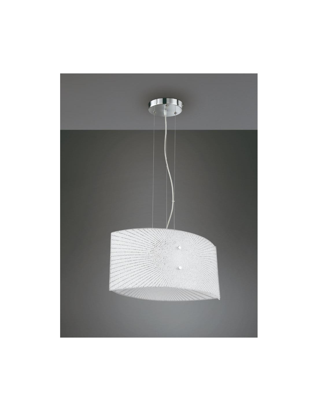 Elisa 2xE27 Lámpara de cocina con suspensión de vidrio transparente Trio Lighting