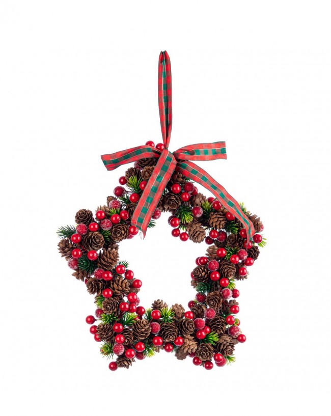 2x Ilmy Colgante Estrella Roja 31X30H