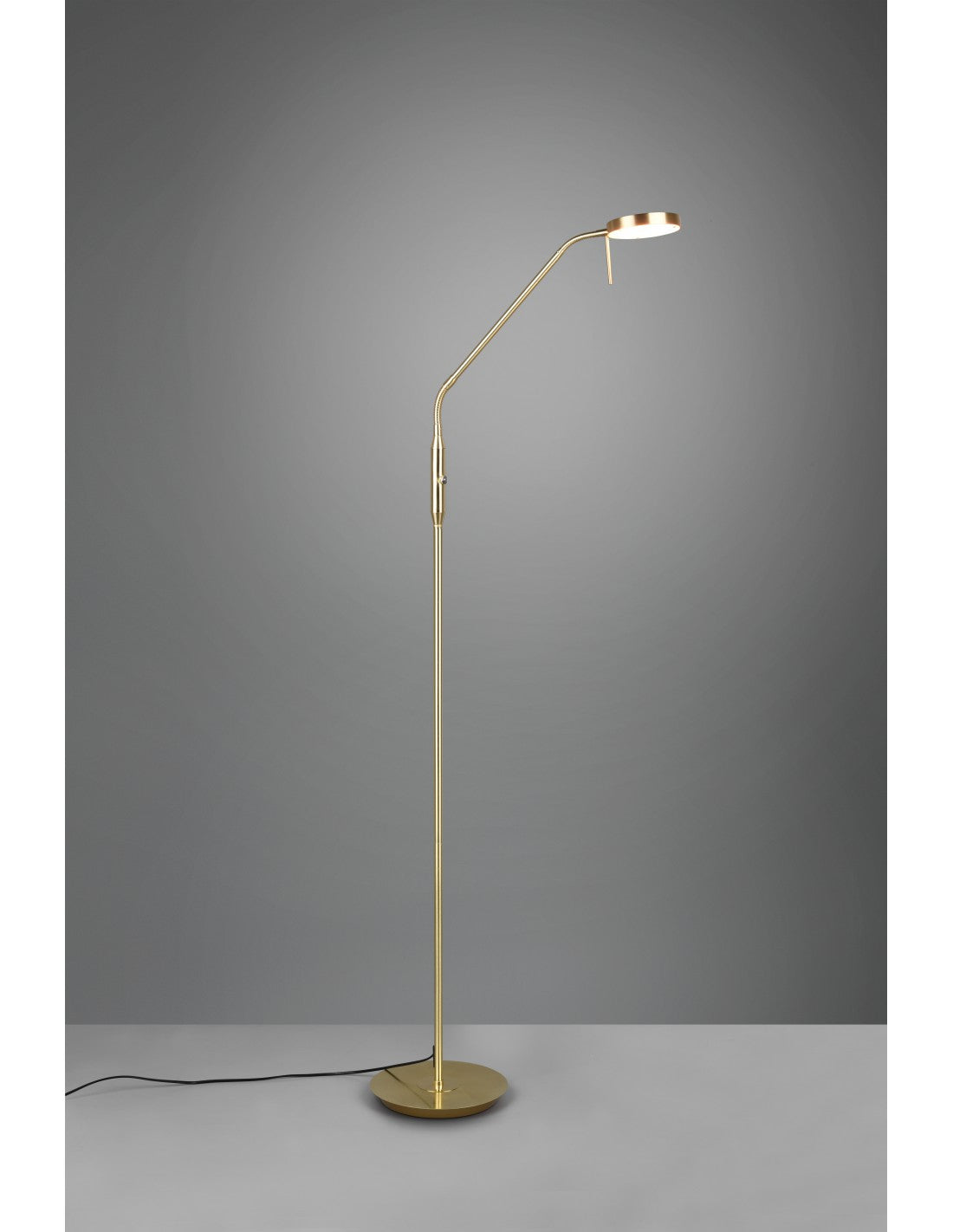 Lámpara de pie Monza de latón Led Touch Dimmer Trio Lighting