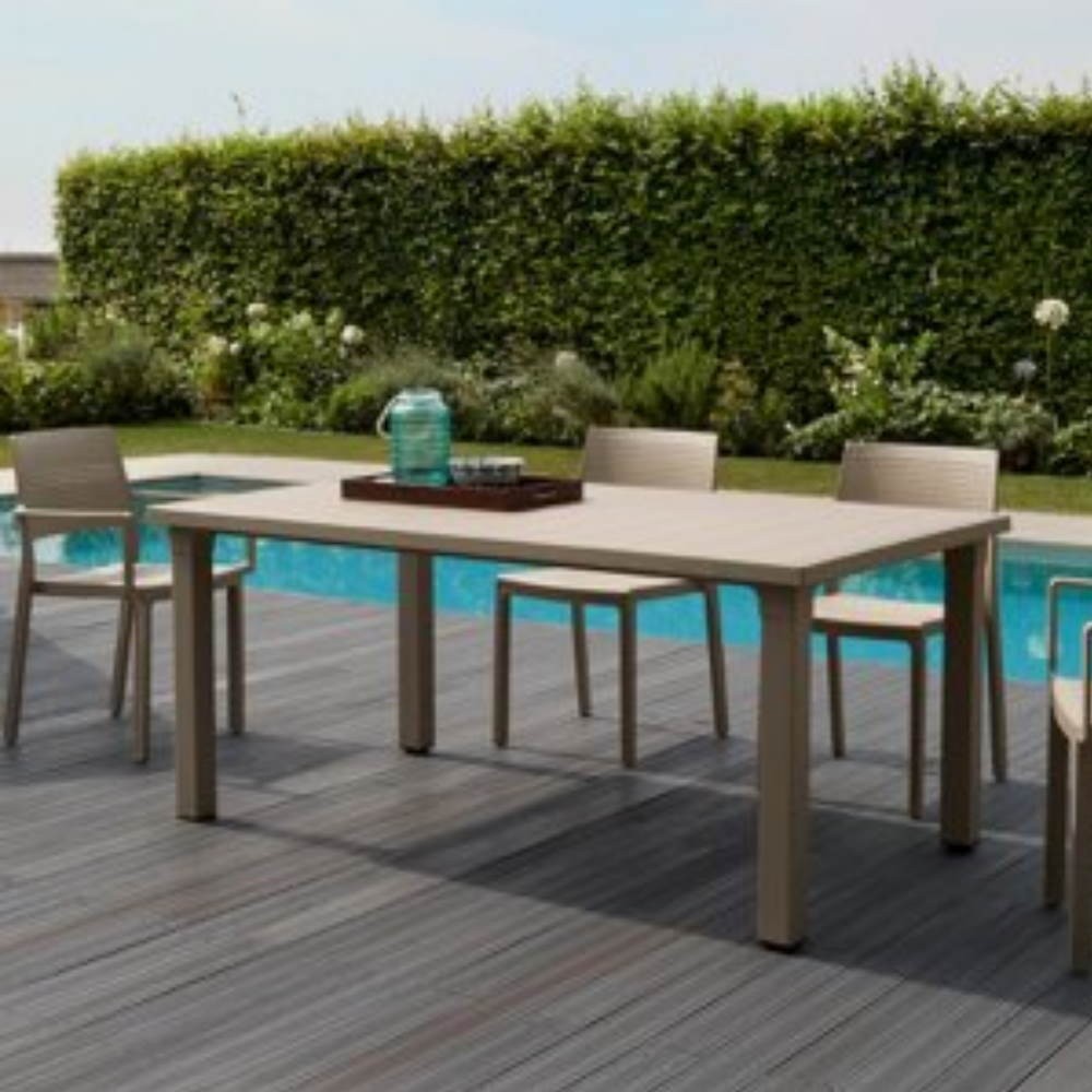Mesa exterior Tortora 170x100x75H cm Ercole Scab