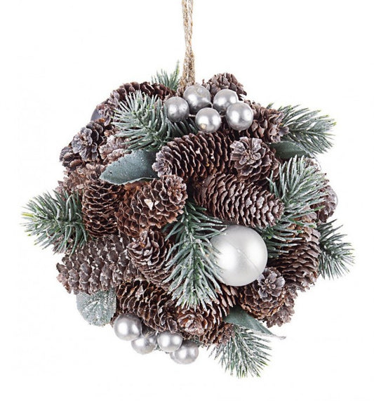 6x Decoración Esférica Astrid Plata D140