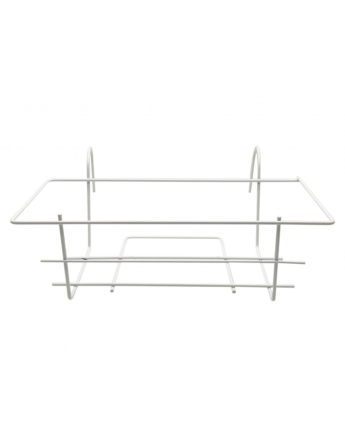 Jardinera de balcón blanca de 40 cm.