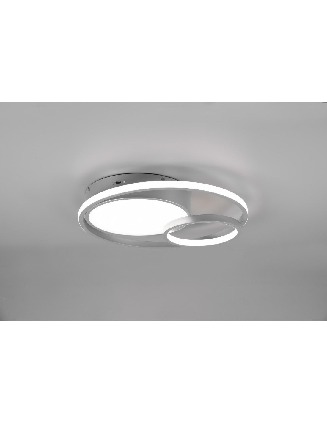 Lámpara de techo moderna de aluminio Vuelta, 3 LED, atenuador, 28w, iluminación en trío