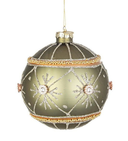 8x Esfera Vt Peluche Flor Verde D100