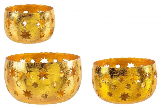 4x Set3 P.Maya Vela Baja Estrella Dorada